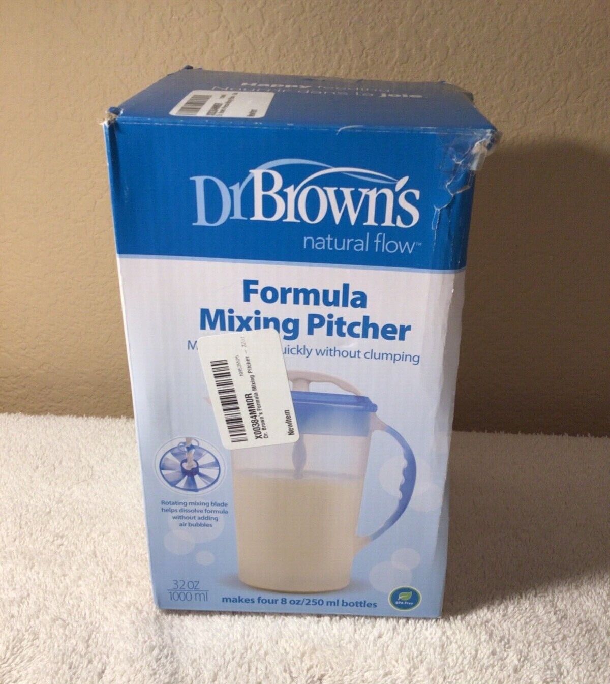 Dr. Brown's Natural Flow Baby Formula Mixing Pitcher 32oz